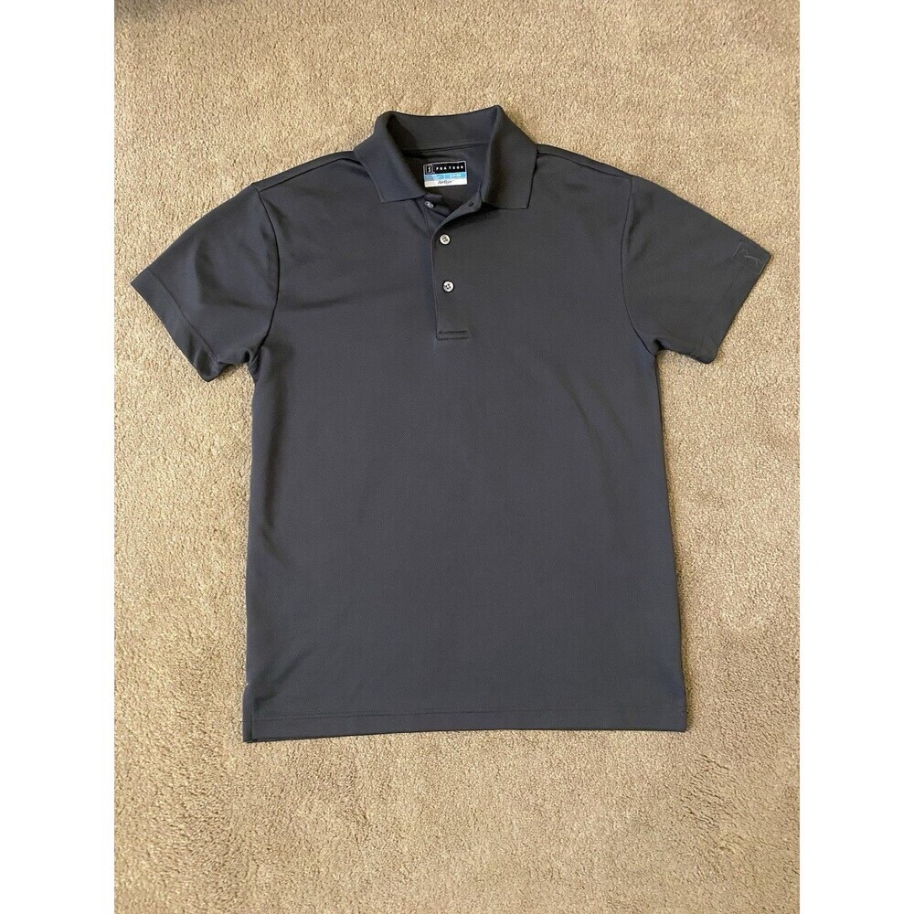 PGA TOUR Airflux Grey Golf Polo Gorpcore Golfing Men’s Size S